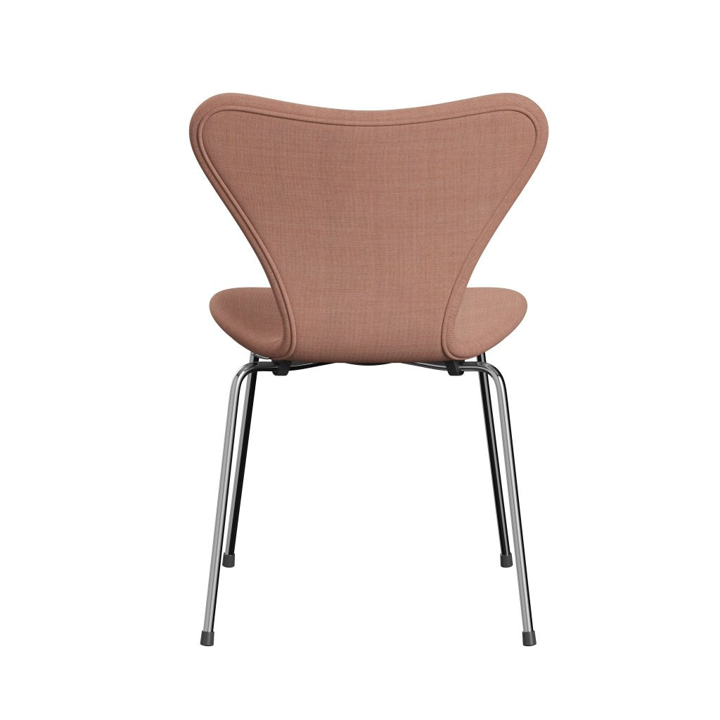 [product_category]-Fritz Hansen 3107 Chair Full Upholstery, Chrome/Remix Pink Light/Pink-Fritz Hansen-3107FU-REM612-CST-FRI-4