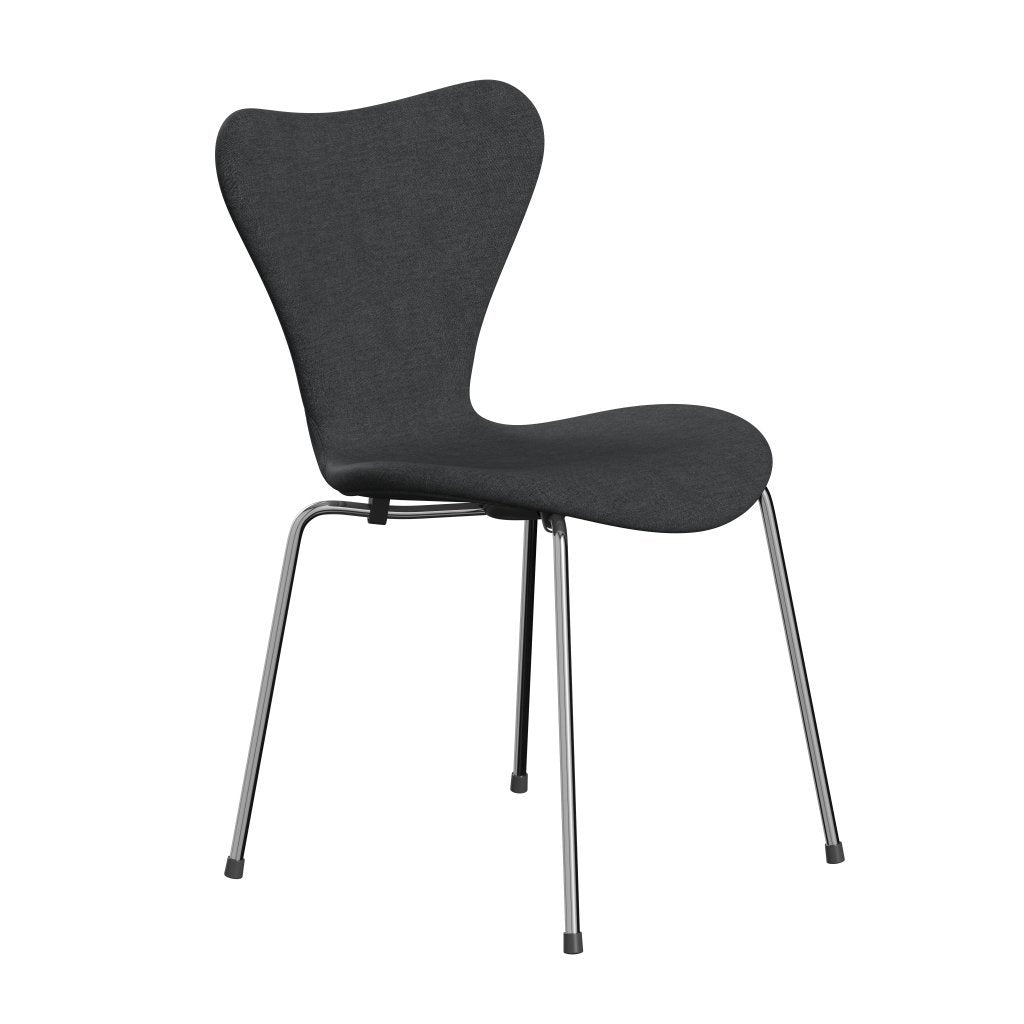 [product_category]-Fritz Hansen 3107 Chair Full Upholstery, Chrome/Remix Slate-Fritz Hansen-3107FU-REM163-CST-FRI-2