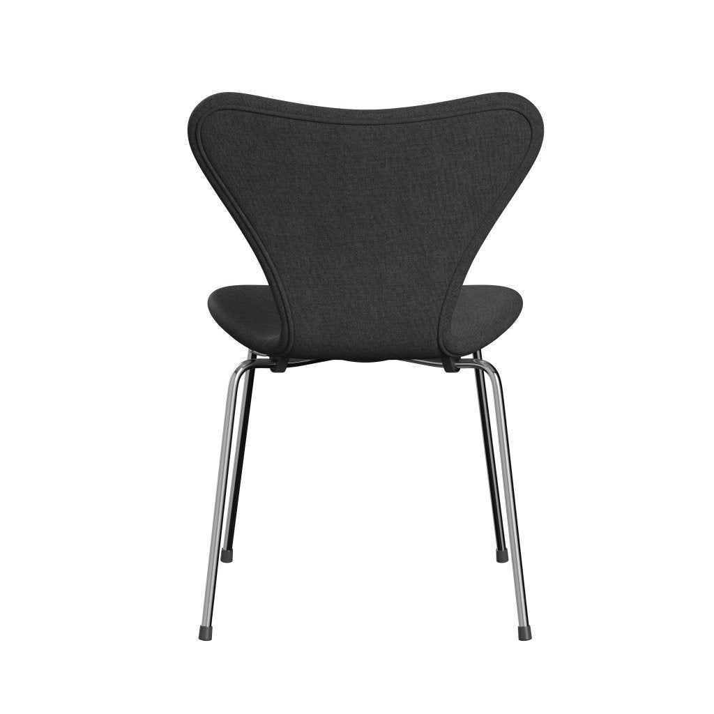 [product_category]-Fritz Hansen 3107 Chair Full Upholstery, Chrome/Remix Slate-Fritz Hansen-3107FU-REM163-CST-FRI-4