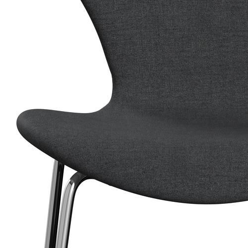 [product_category]-Fritz Hansen 3107 Chair Full Upholstery, Chrome/Remix Slate-Fritz Hansen-3107FU-REM163-CST-FRI-6