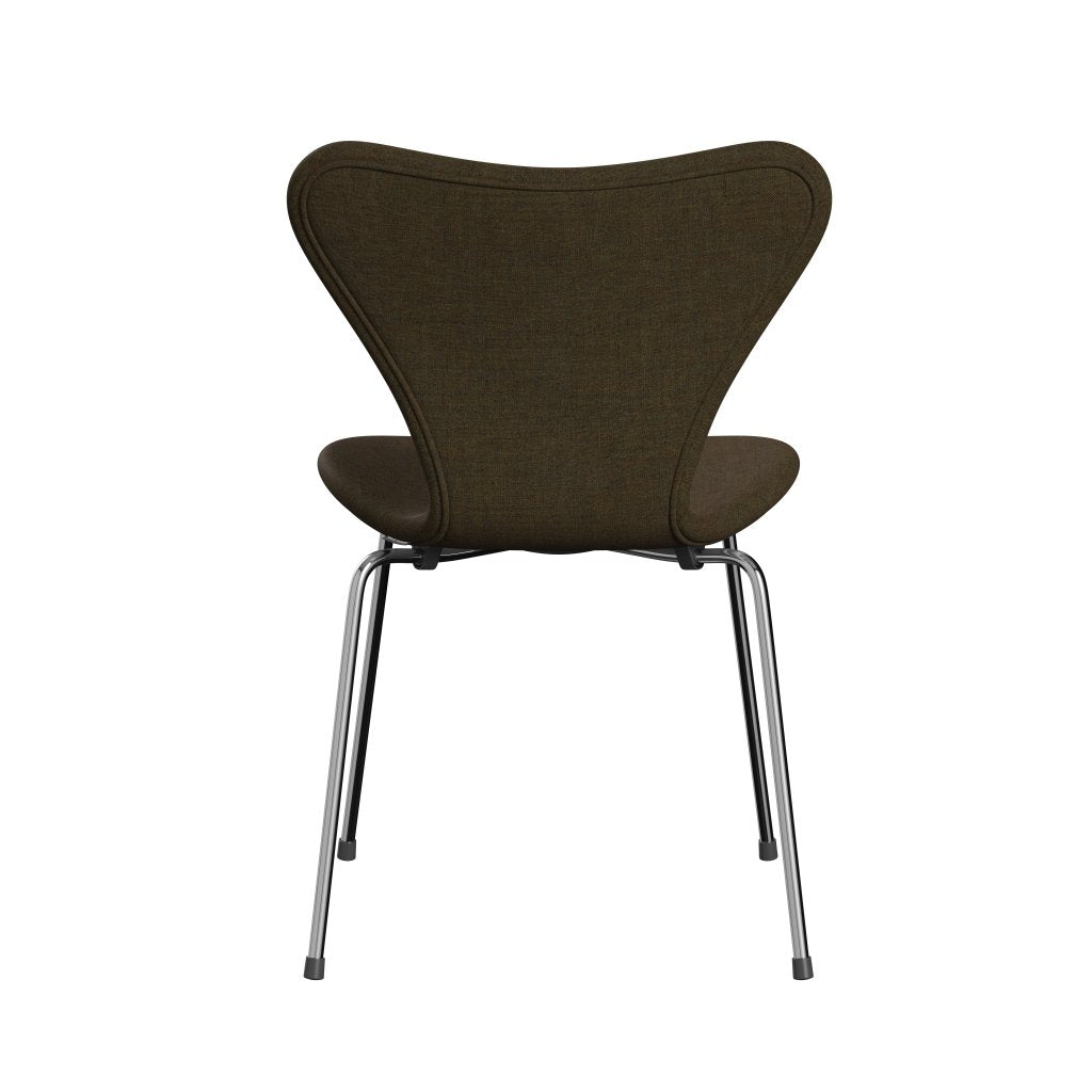 [product_category]-Fritz Hansen 3107 Chair Full Upholstery, Chrome/Remix Winter Green-Fritz Hansen-3107FU-REM954-CST-FRI-4