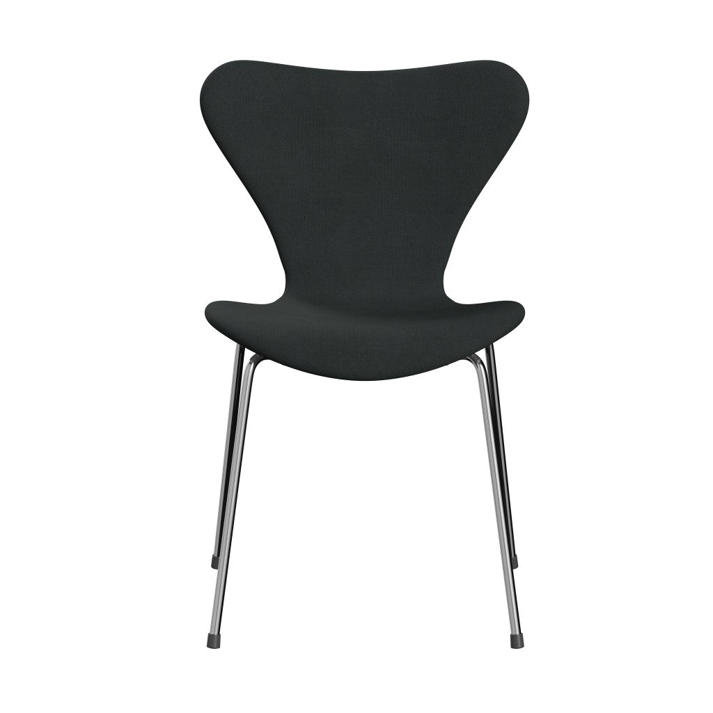 [product_category]-Fritz Hansen 3107 Chair Full Upholstery, Chrome/Steelcut Charcoal-Fritz Hansen-3107FU-STI180-CST-FRI-1