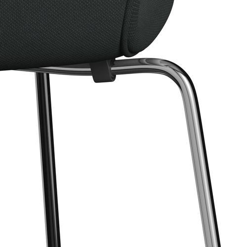 [product_category]-Fritz Hansen 3107 Chair Full Upholstery, Chrome/Steelcut Charcoal-Fritz Hansen-3107FU-STI180-CST-FRI-7