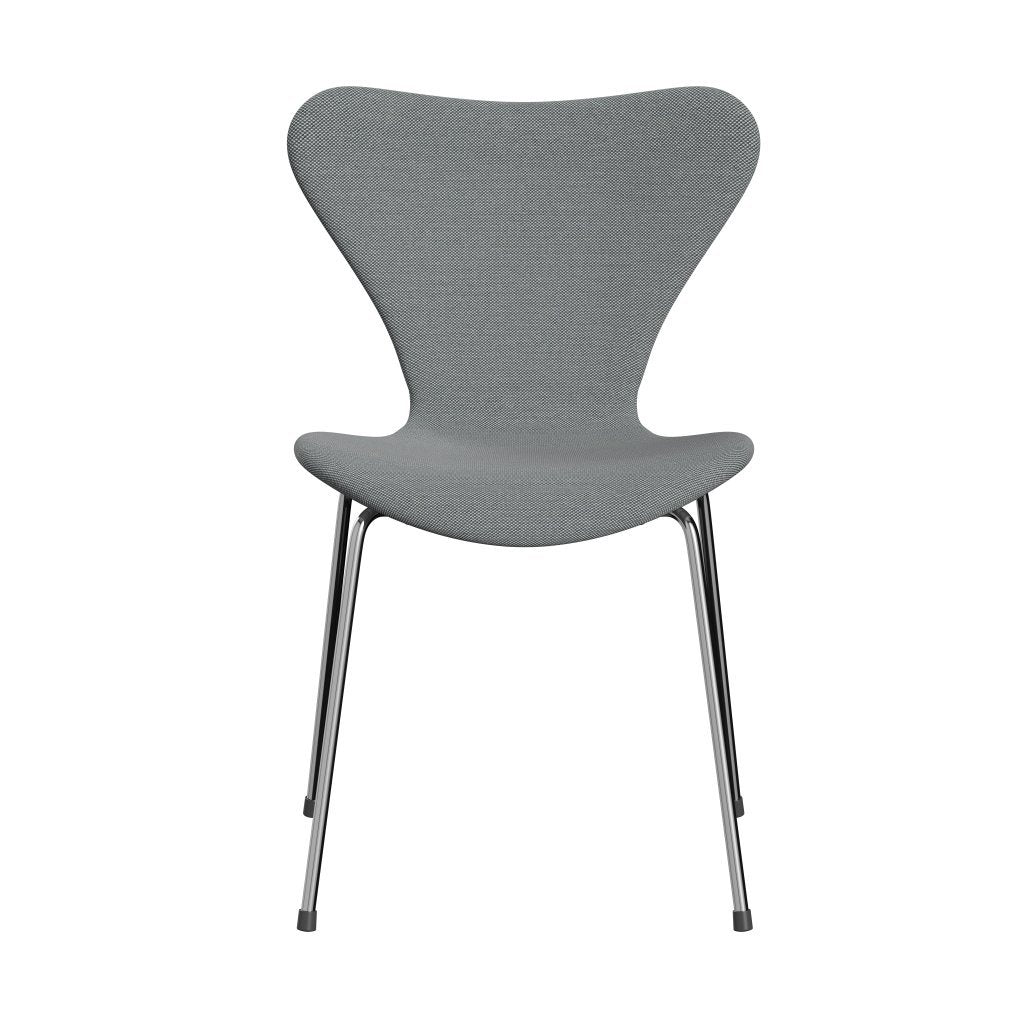 [product_category]-Fritz Hansen 3107 Chair Full Upholstery, Chrome/Steelcut Trio Grey-Fritz Hansen-3107FU-STR133-CST-FRI-1