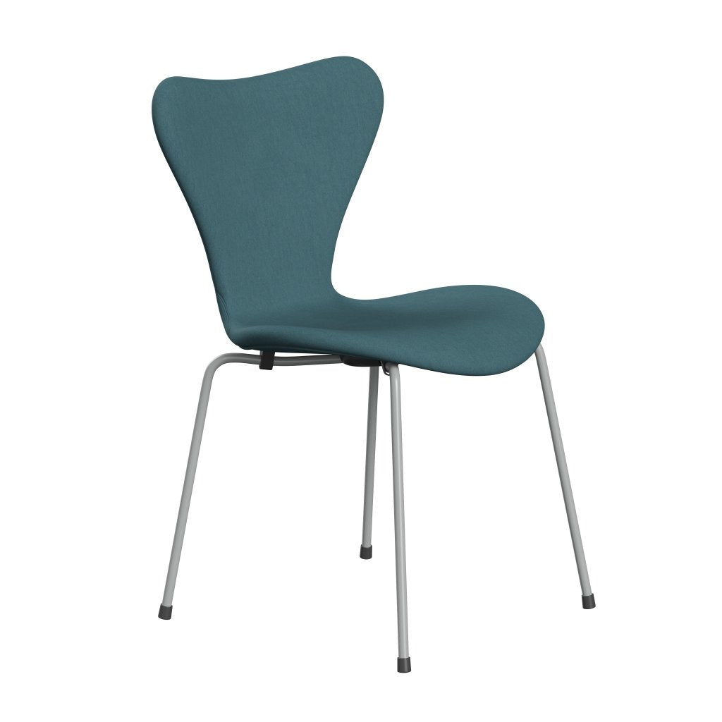 [product_category]-Fritz Hansen 3107 Chair Full Upholstery, Nine Grey/Comfort Light Grey/Blue-Fritz Hansen-3107FU-C00034-DRNIGR-FRI-2