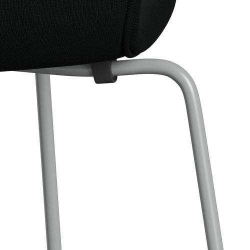[product_category]-Fritz Hansen 3107 Chair Full Upholstery, Nine Grey/Fame Black-Fritz Hansen-3107FU-F60999-DRNIGR-FRI-7