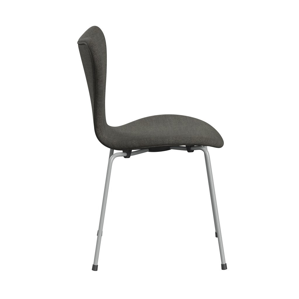 [product_category]-Fritz Hansen 3107 Chair Full Upholstery, Nine Grey/Remix Black & White-Fritz Hansen-3107FU-REM152-DRNIGR-FRI-3