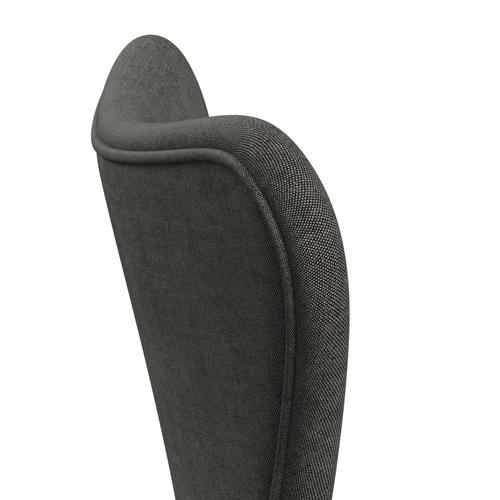 [product_category]-Fritz Hansen 3107 Chair Full Upholstery, Nine Grey/Remix Black & White-Fritz Hansen-3107FU-REM152-DRNIGR-FRI-5