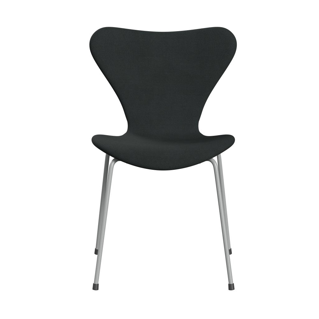 [product_category]-Fritz Hansen 3107 Chair Full Upholstery, Nine Grey/Steelcut Charcoal-Fritz Hansen-3107FU-STI180-DRNIGR-FRI-1