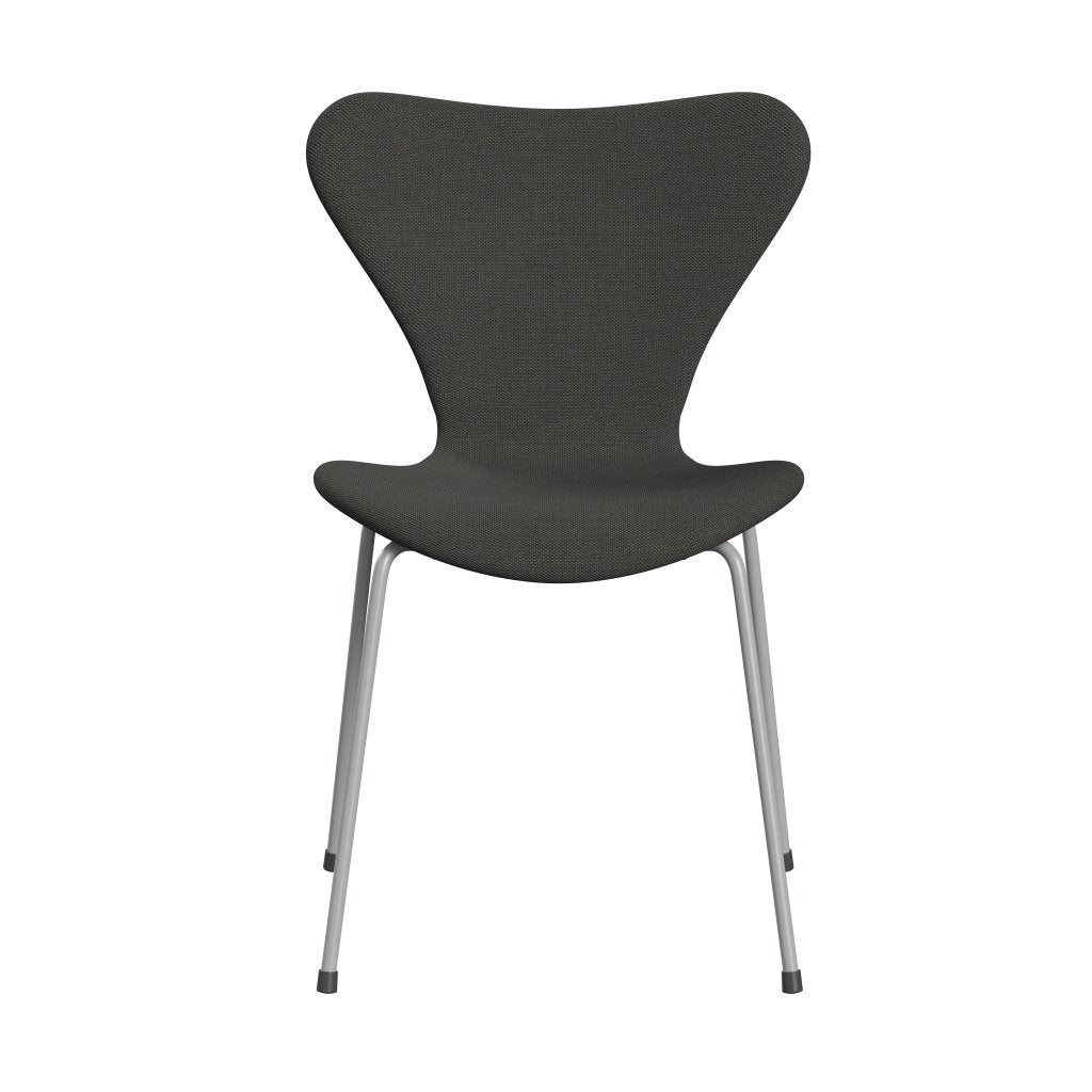[product_category]-Fritz Hansen 3107 Chair Full Upholstery, Nine Grey/Steelcut Trio Dark Grey-Fritz Hansen-3107FU-STR176-DRNIGR-FRI-1