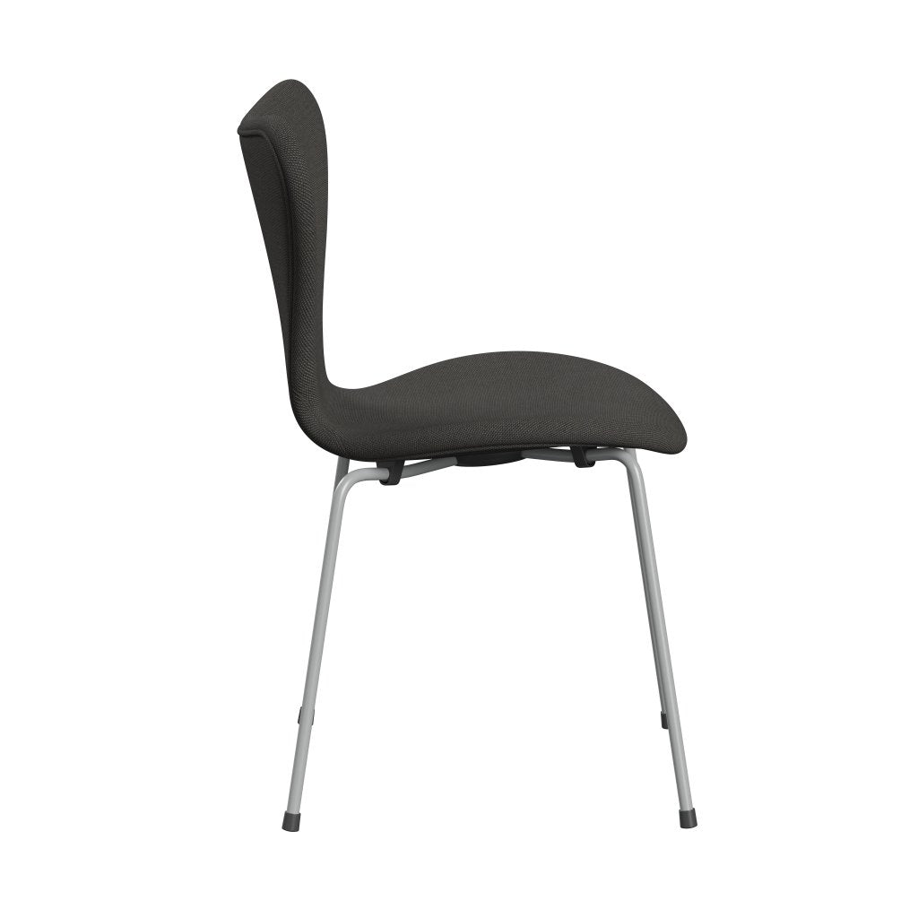 [product_category]-Fritz Hansen 3107 Chair Full Upholstery, Nine Grey/Steelcut Trio Dark Grey-Fritz Hansen-3107FU-STR176-DRNIGR-FRI-3