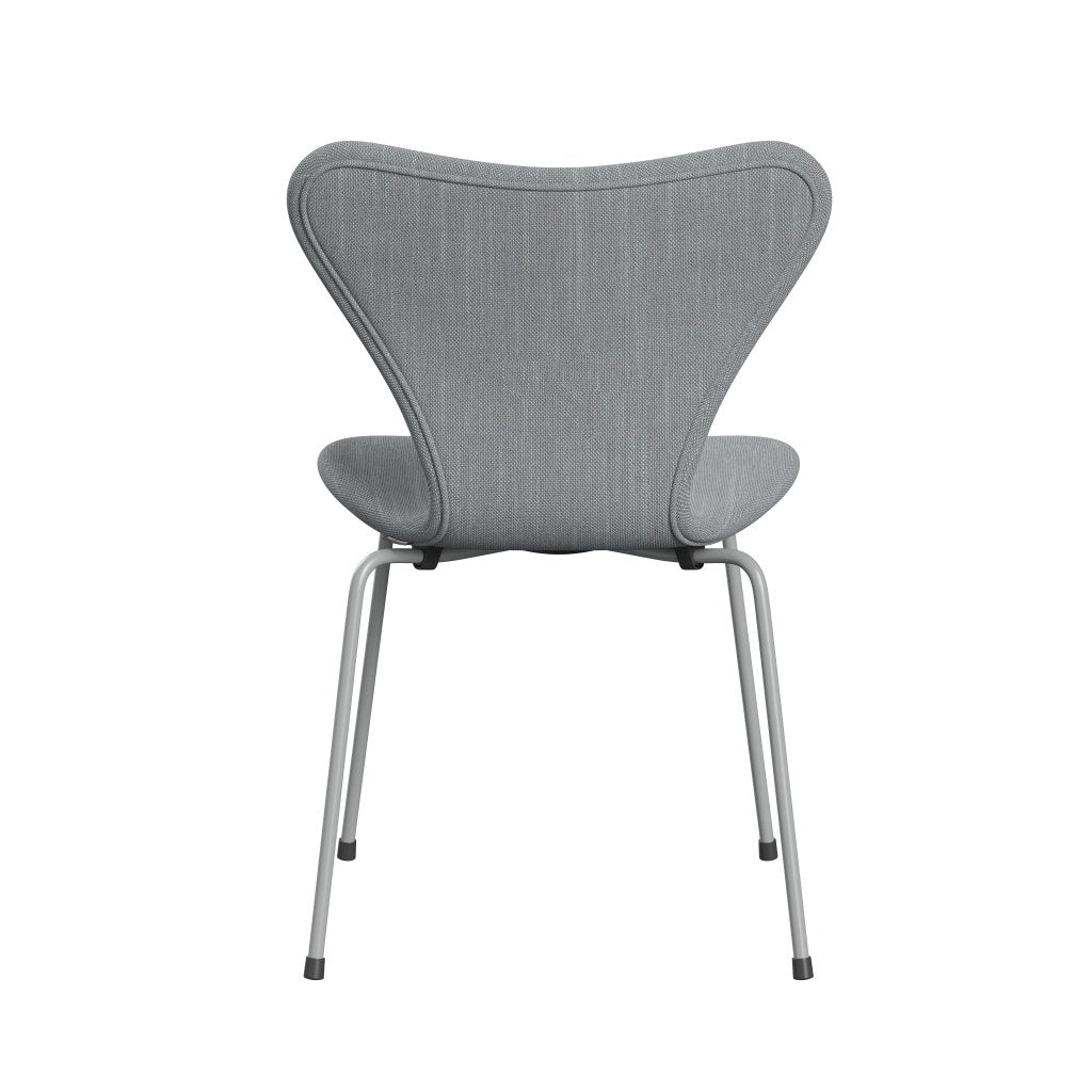 [product_category]-Fritz Hansen 3107 Chair Full Upholstery, Nine Grey/Sunniva 2 Light Grey/Light Blue-Fritz Hansen-3107FU-SV133-DRNIGR-FRI-4