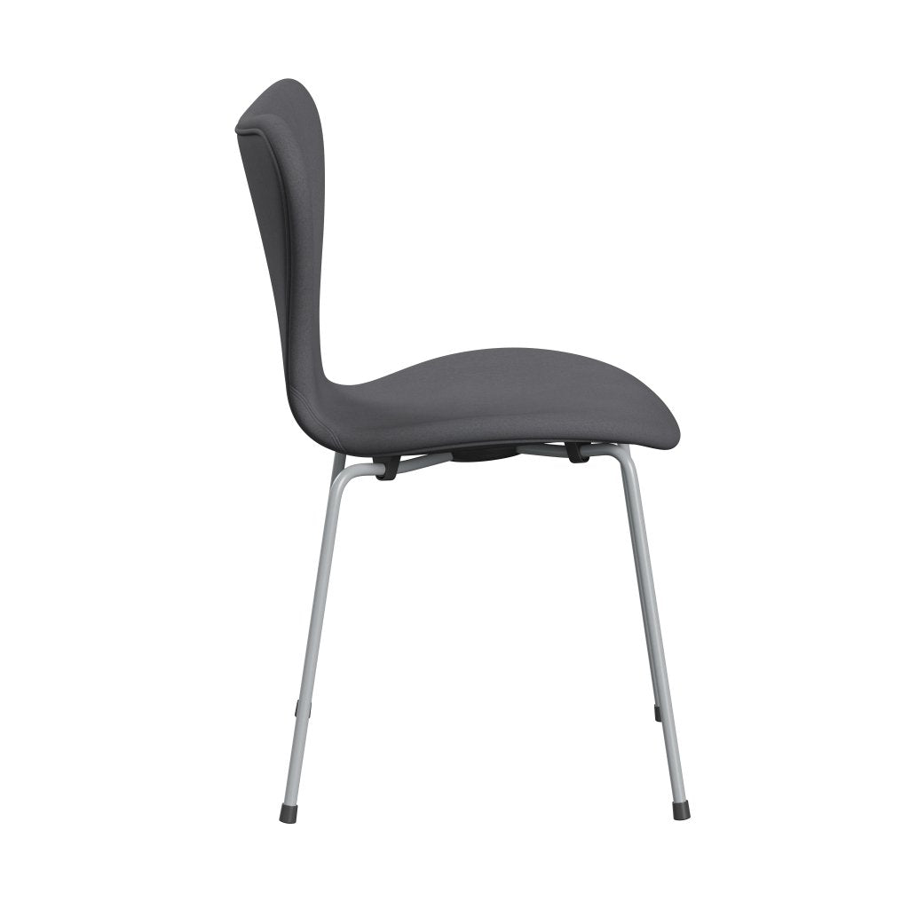 [product_category]-Fritz Hansen 3107 Chair Full Upholstery, Silver Grey/Comfort Grey (C01012)-Fritz Hansen-3107FU-C01012-SIGREY-FRI-3