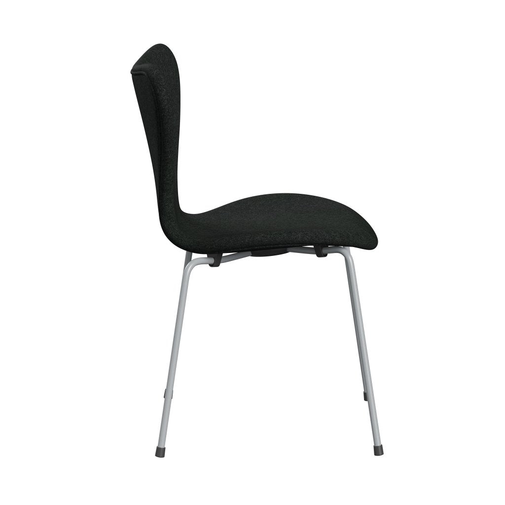 [product_category]-Fritz Hansen 3107 Chair Full Upholstery, Silver Grey/Divina Melange Salt & Pepper-Fritz Hansen-3107FU-DIM180-SIGREY-FRI-3
