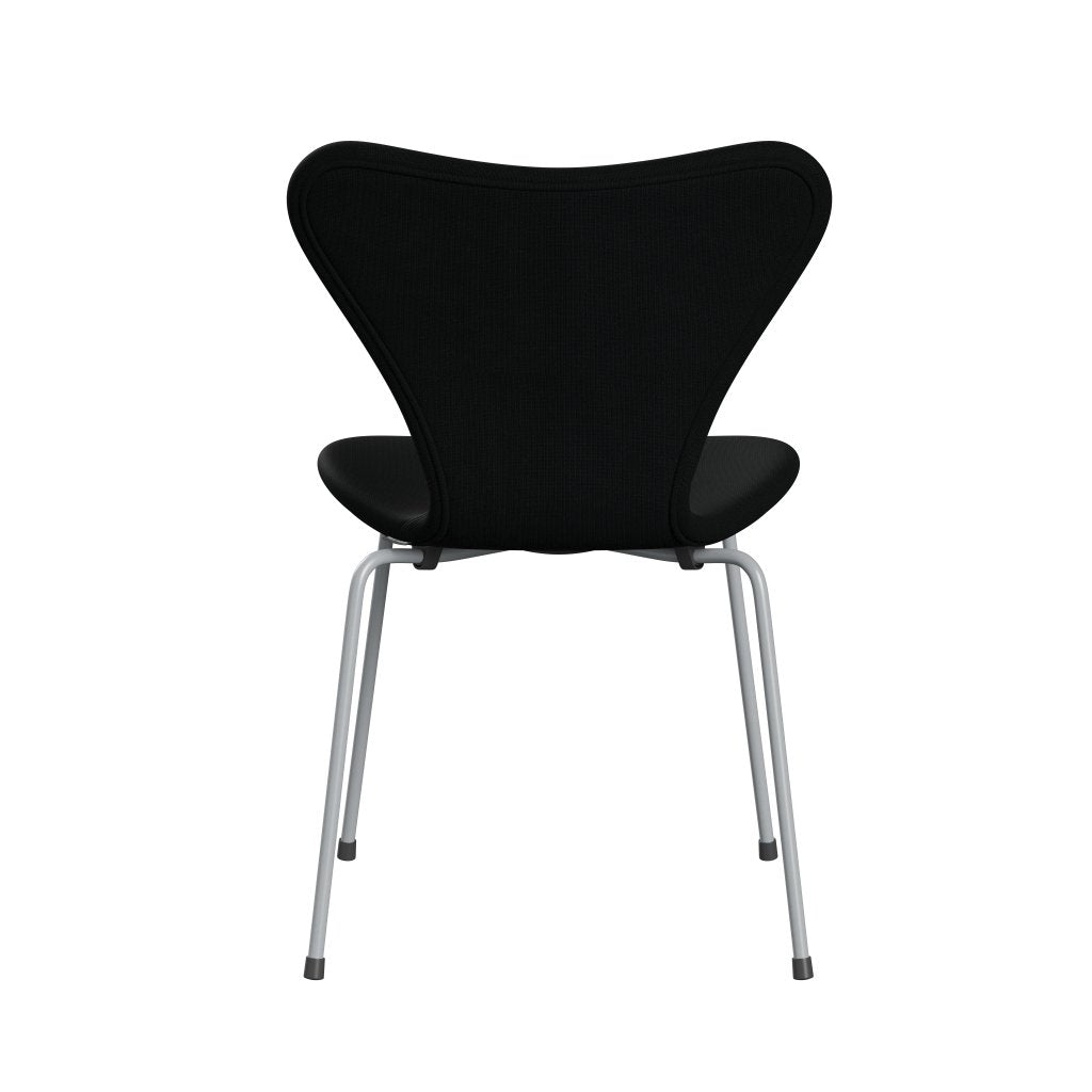 [product_category]-Fritz Hansen 3107 Chair Full Upholstery, Silver Grey/Fame Black-Fritz Hansen-3107FU-F60999-SIGREY-FRI-4