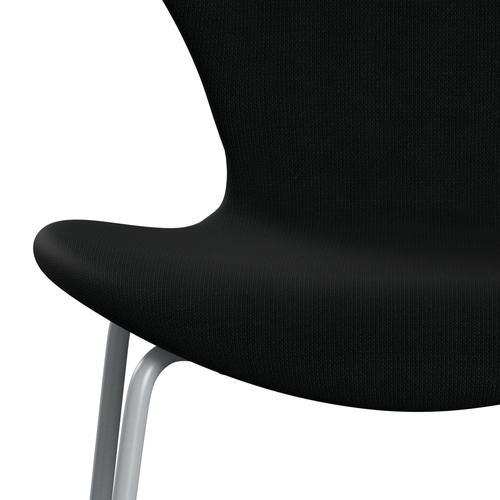 [product_category]-Fritz Hansen 3107 Chair Full Upholstery, Silver Grey/Fame Black-Fritz Hansen-3107FU-F60999-SIGREY-FRI-6