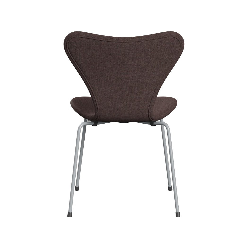 [product_category]-Fritz Hansen 3107 Chair Full Upholstery, Silver Grey/Remix Hazelnut-Fritz Hansen-3107FU-REM672-SIGREY-FRI-4