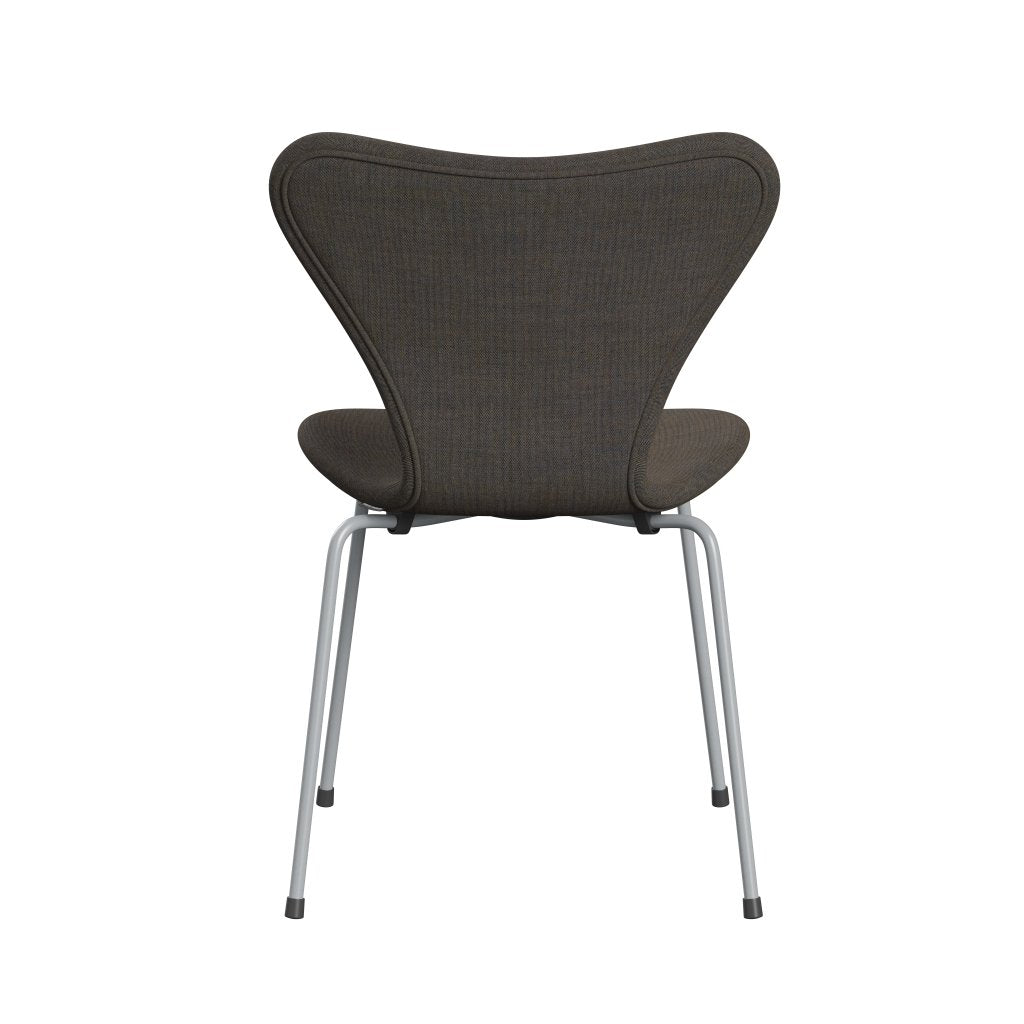 [product_category]-Fritz Hansen 3107 Chair Full Upholstery, Silver Grey/Remix Rust Blue-Fritz Hansen-3107FU-REM852-SIGREY-FRI-4