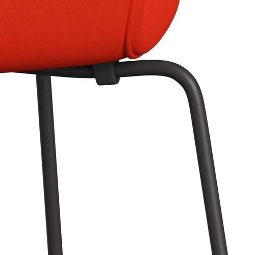 [product_category]-Fritz Hansen 3107 Chair Full Upholstery, Warm Graphite/Comfort Orange/Red-Fritz Hansen-3107FU-C63006-WARGRA-FRI-7