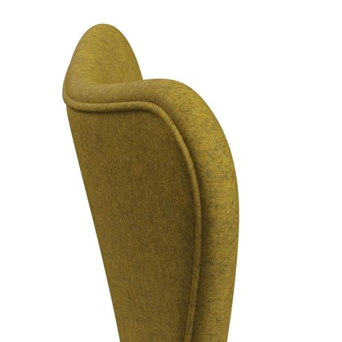 [product_category]-Fritz Hansen 3107 Chair Full Upholstery, Warm Graphite/Divina Melange Yellow-Fritz Hansen-3107FU-DIM427-WARGRA-FRI-5