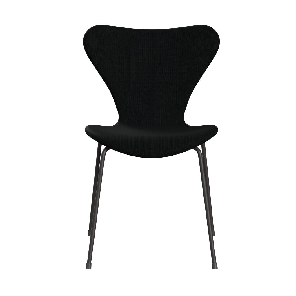 [product_category]-Fritz Hansen 3107 Chair Full Upholstery, Warm Graphite/Fame Black-Fritz Hansen-3107FU-F60999-WARGRA-FRI-1