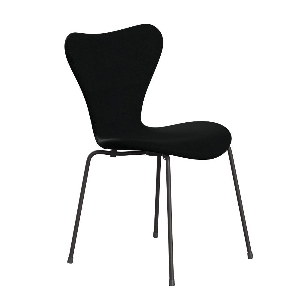 [product_category]-Fritz Hansen 3107 Chair Full Upholstery, Warm Graphite/Fame Black-Fritz Hansen-3107FU-F60999-WARGRA-FRI-2