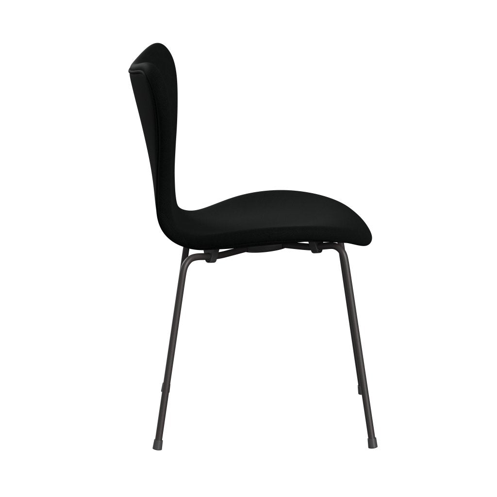 [product_category]-Fritz Hansen 3107 Chair Full Upholstery, Warm Graphite/Fame Black-Fritz Hansen-3107FU-F60999-WARGRA-FRI-3