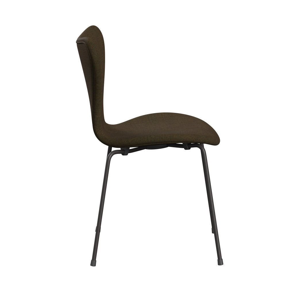 [product_category]-Fritz Hansen 3107 Chair Full Upholstery, Warm Graphite/Remix Wintergreen-Fritz Hansen-3107FU-REM954-WARGRA-FRI-3