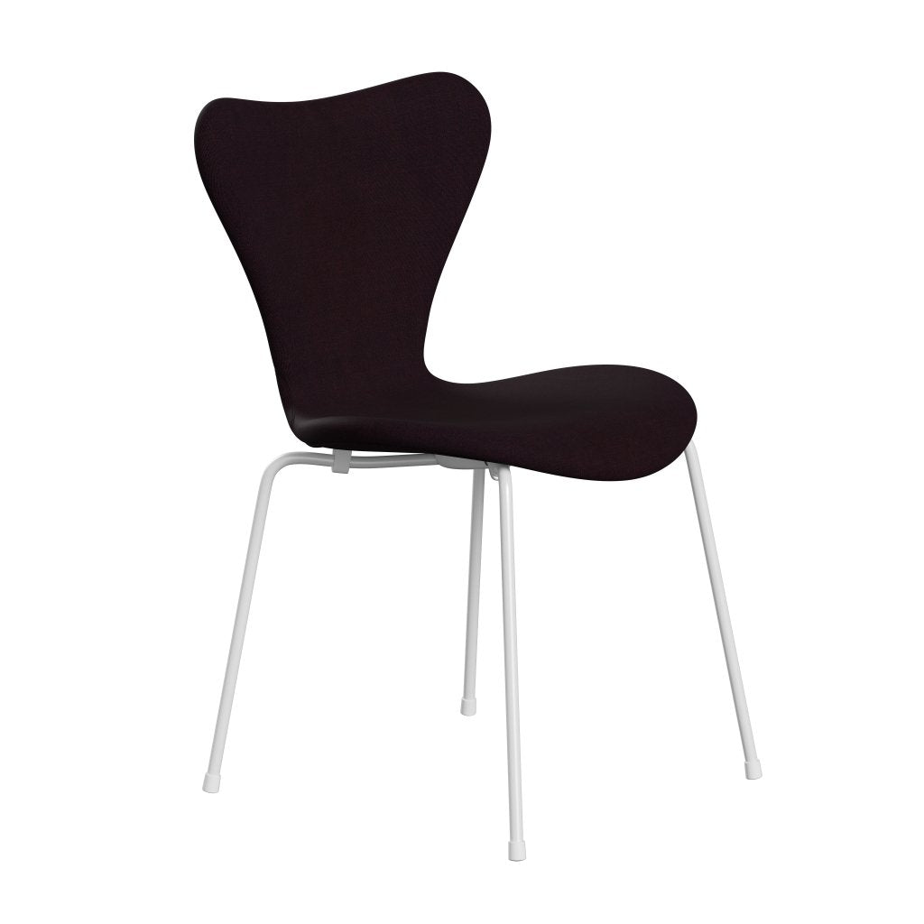 [product_category]-Fritz Hansen 3107 Chair Full Upholstery, White/Canvas Ocean Violet-Fritz Hansen-3107FU-CA0694-DRWH-FRI-2