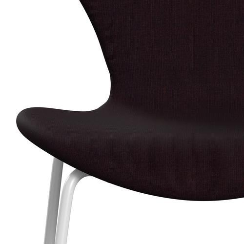 [product_category]-Fritz Hansen 3107 Chair Full Upholstery, White/Canvas Ocean Violet-Fritz Hansen-3107FU-CA0694-DRWH-FRI-6