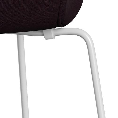 [product_category]-Fritz Hansen 3107 Chair Full Upholstery, White/Canvas Ocean Violet-Fritz Hansen-3107FU-CA0694-DRWH-FRI-7