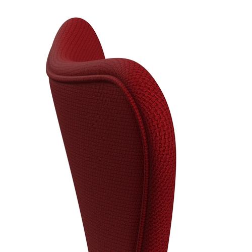 [product_category]-Fritz Hansen 3107 Chair Full Upholstery, White/Diablo Warm Red-Fritz Hansen-3107FU-DIA300-DRWH-FRI-5
