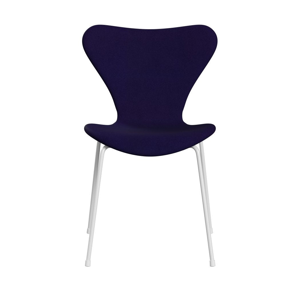 [product_category]-Fritz Hansen 3107 Chair Full Upholstery, White/Divina Violet Dark (Div692)-Fritz Hansen-3107FU-DIV692-DRWH-FRI-1