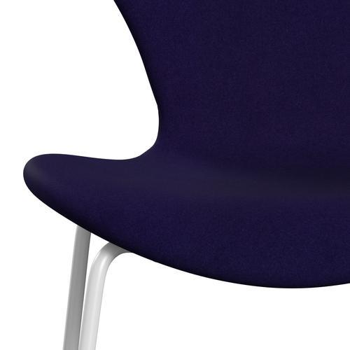 [product_category]-Fritz Hansen 3107 Chair Full Upholstery, White/Divina Violet Dark (Div692)-Fritz Hansen-3107FU-DIV692-DRWH-FRI-6