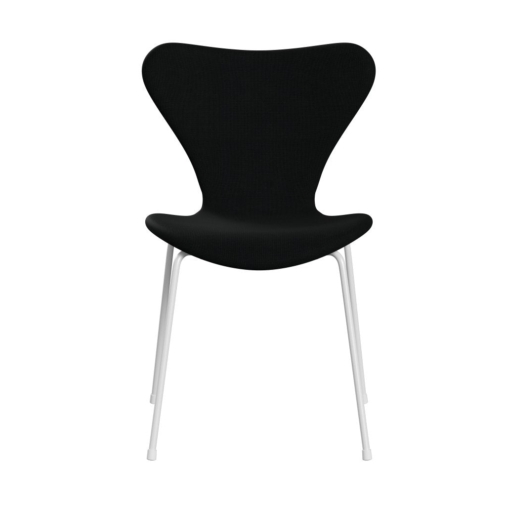 [product_category]-Fritz Hansen 3107 Chair Full Upholstery, White/Fame Black-Fritz Hansen-3107FU-F60999-DRWH-FRI-1