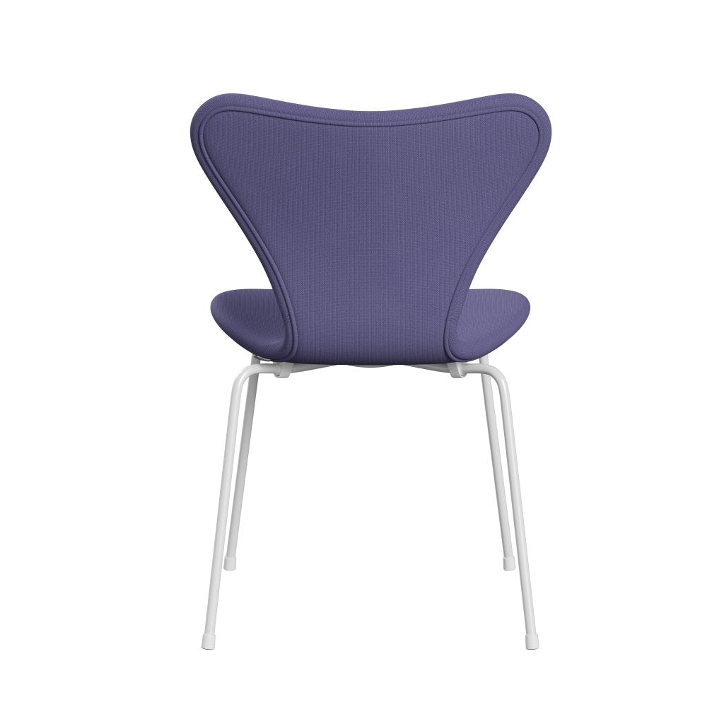 [product_category]-Fritz Hansen 3107 Chair Full Upholstery, White/Fame Blue Violet-Fritz Hansen-3107FU-F65081-DRWH-FRI-4
