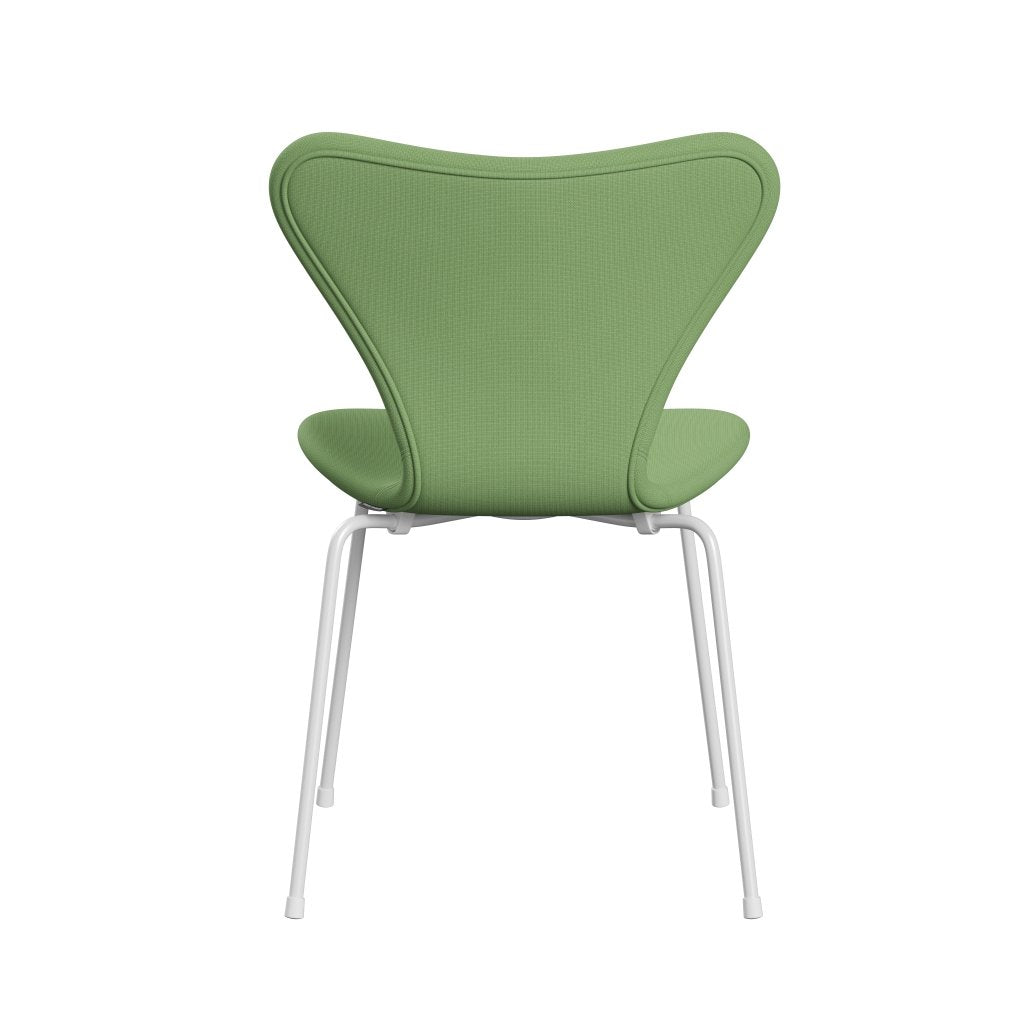 [product_category]-Fritz Hansen 3107 Chair Full Upholstery, White/Fame Light Green-Fritz Hansen-3107FU-F68147-DRWH-FRI-4