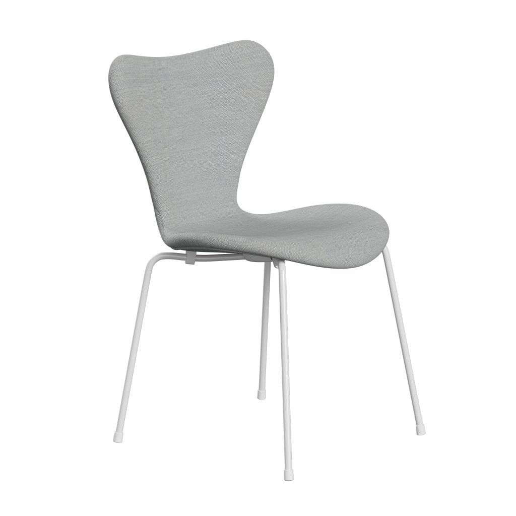 [product_category]-Fritz Hansen 3107 Chair Full Upholstery, White/Fiord Grey/Medium Grey-Fritz Hansen-3107FU-FIO121-DRWH-FRI-2