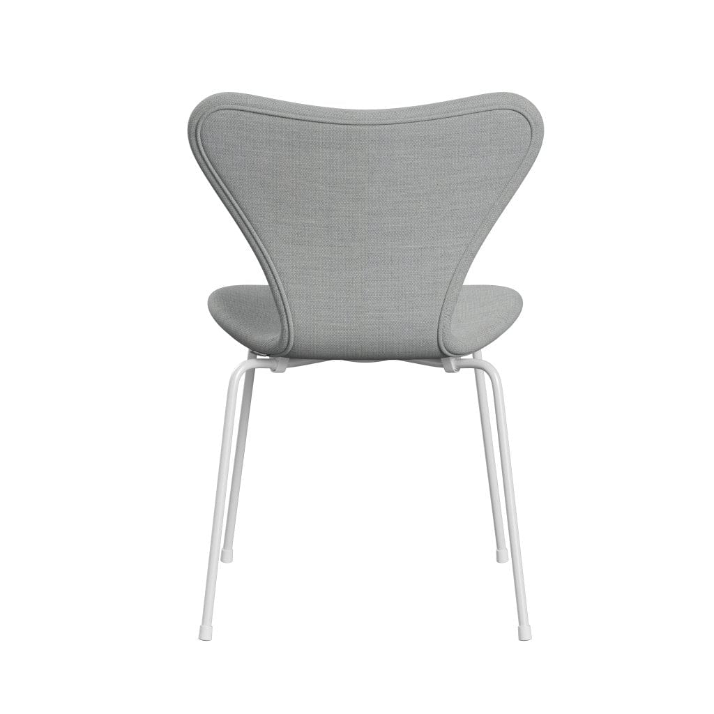 [product_category]-Fritz Hansen 3107 Chair Full Upholstery, White/Fiord Grey/Medium Grey-Fritz Hansen-3107FU-FIO121-DRWH-FRI-4