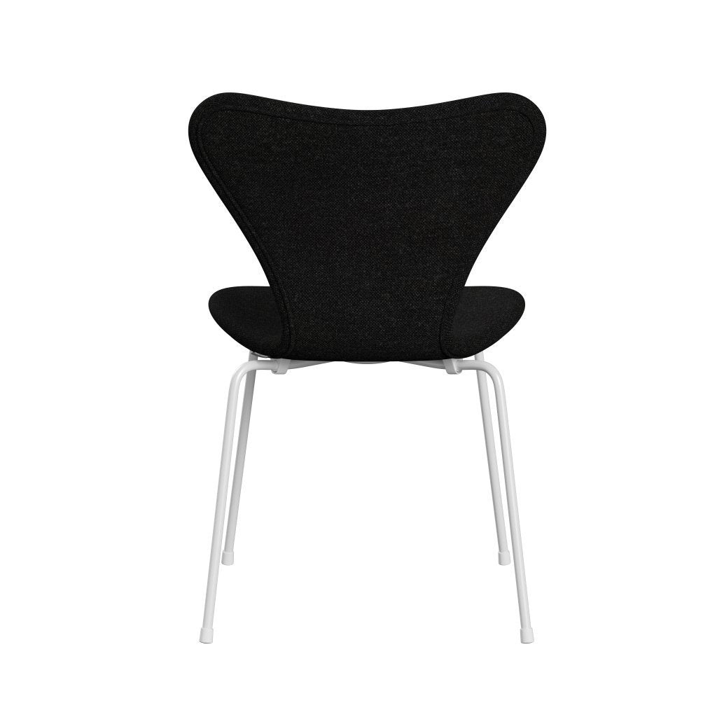 [product_category]-Fritz Hansen 3107 Chair Full Upholstery, White/Hallingdal Charcoal-Fritz Hansen-3107FU-HAL180-DRWH-FRI-4