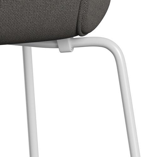 [product_category]-Fritz Hansen 3107 Chair Full Upholstery, White/Hallingdal Grey Dark-Fritz Hansen-3107FU-HAL143-DRWH-FRI-7