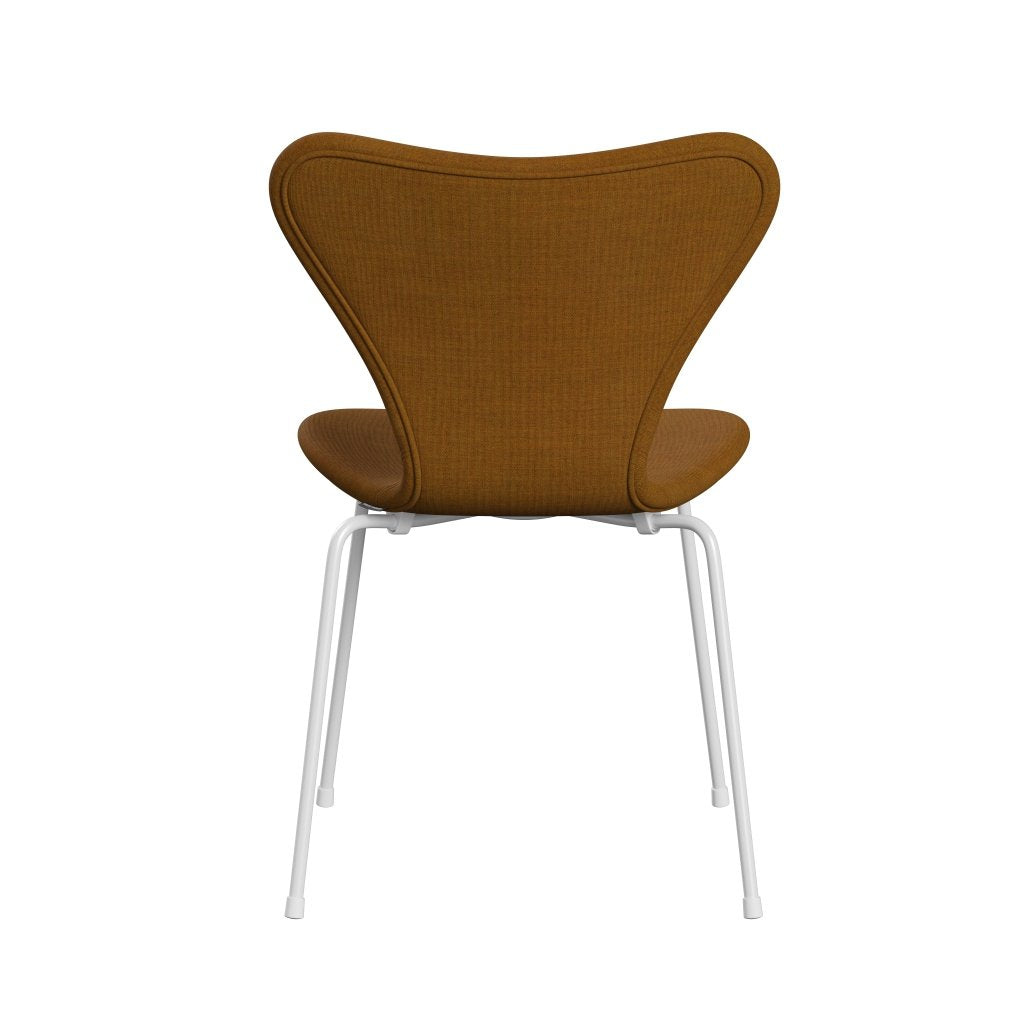 [product_category]-Fritz Hansen 3107 Chair Full Upholstery, White/Remix Gold Ochre-Fritz Hansen-3107FU-REM422-DRWH-FRI-4