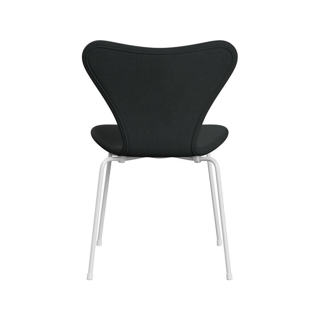 [product_category]-Fritz Hansen 3107 Chair Full Upholstery, White/Steelcut Charcoal-Fritz Hansen-3107FU-STI180-DRWH-FRI-4