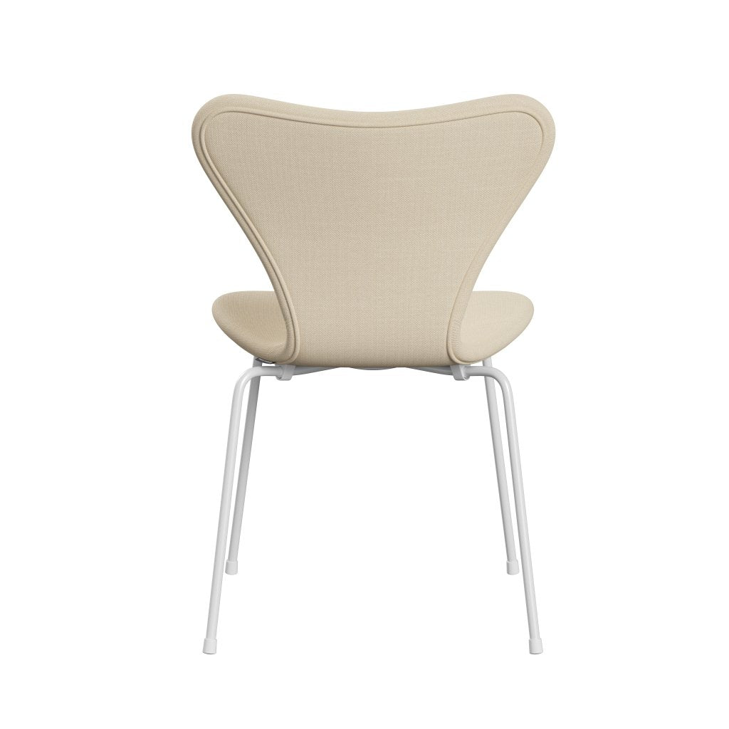 [product_category]-Fritz Hansen 3107 Chair Full Upholstery, White/Steelcut White-Fritz Hansen-3107FU-STI110-DRWH-FRI-4