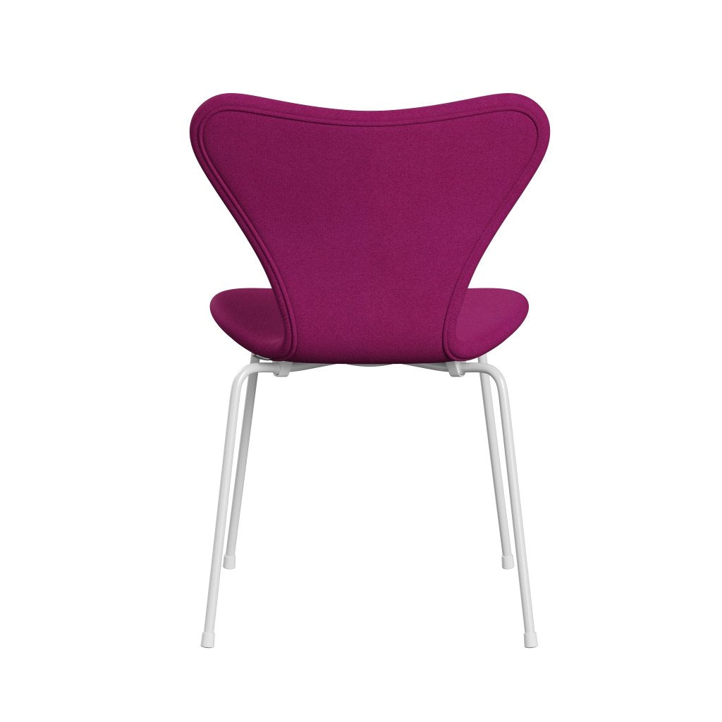 [product_category]-Fritz Hansen 3107 Chair Full Upholstery, White/Tonus Pink-Fritz Hansen-3107FU-TON636-DRWH-FRI-4