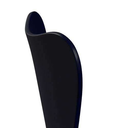 [product_category]-Fritz Hansen 3107 Chair Unupholstered, Black/Lacquered Midnight Blue-Fritz Hansen-3107-LA890-DRBL-FRI-5