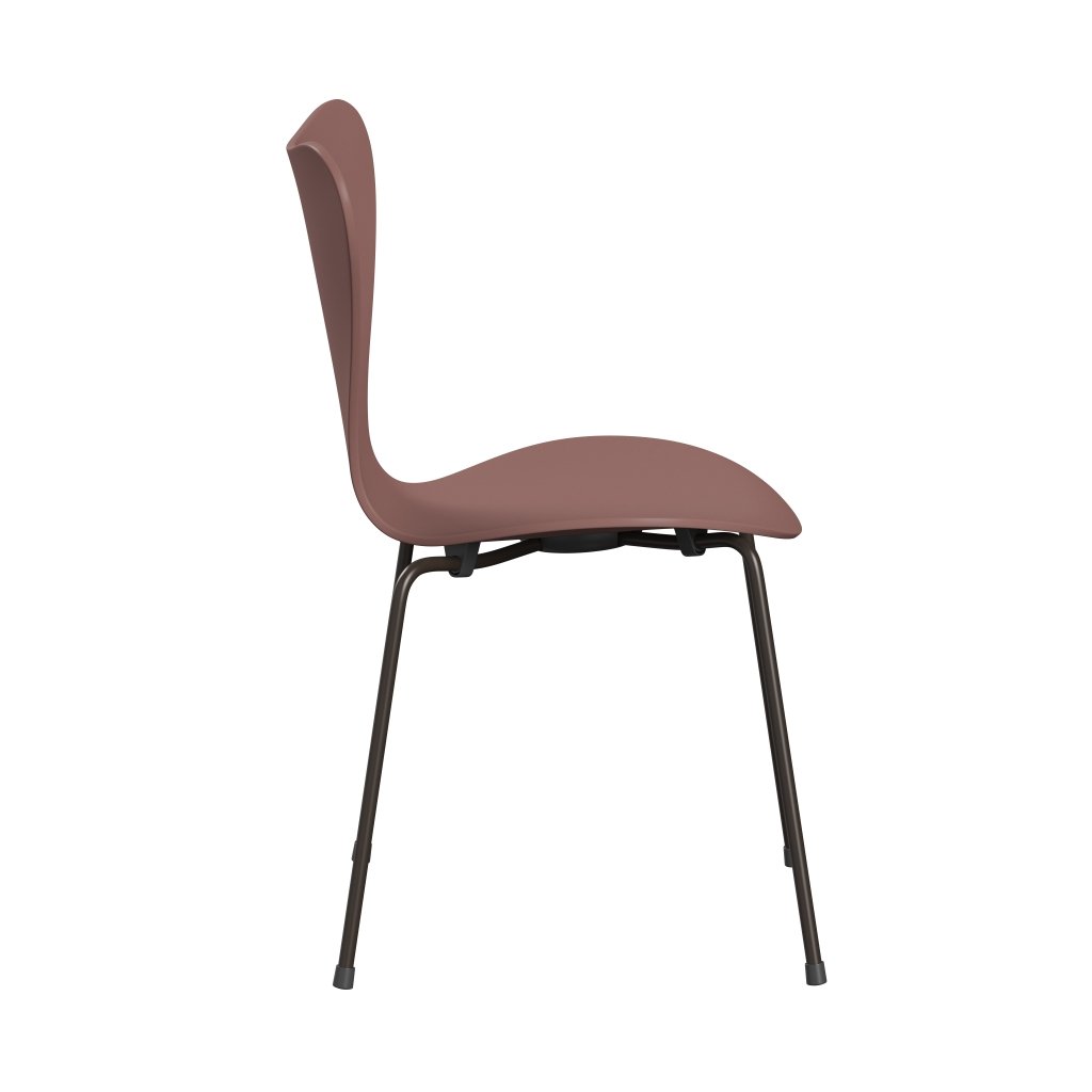 [product_category]-Fritz Hansen 3107 Chair Unupholstered, Brown Bronze/Lacquered Wild Rose-Fritz Hansen-3107-LA630-DBPC-FRI-3