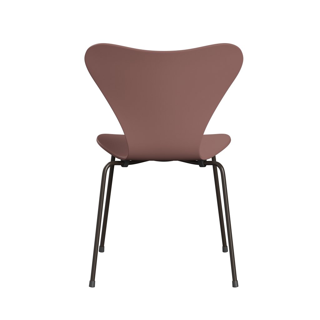 [product_category]-Fritz Hansen 3107 Chair Unupholstered, Brown Bronze/Lacquered Wild Rose-Fritz Hansen-3107-LA630-DBPC-FRI-4