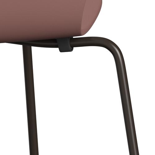 [product_category]-Fritz Hansen 3107 Chair Unupholstered, Brown Bronze/Lacquered Wild Rose-Fritz Hansen-3107-LA630-DBPC-FRI-7