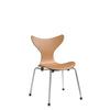 Fritz Hansen 3108 Children's Lily™ Chair, Clear Laquered Veneer/Oregon Pine